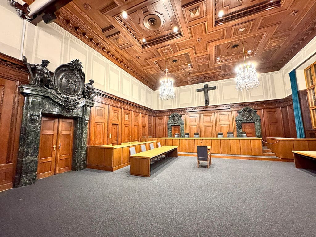 Exploring the Palace of Justice in Nuremberg